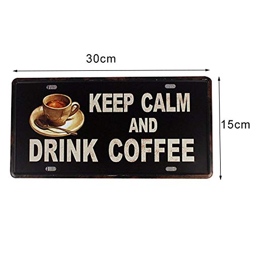 Ikavee Retro Slogan Metal Estaño Placa de Pared Estilo Esbozo Pintura de Hierro Accesorios de Manualidades para Bar Pub Pared 7 Tipos, Welcome Beer Zone, 30 * 15cm