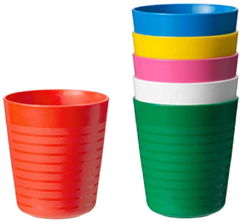 IKEA KALAS - Juego de 6 vasos y platos para niños, multicolor