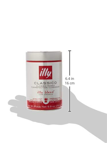 Illycaffè - 1 Lata de 250g de Café Classico, Classic Roast, 100% Arabica