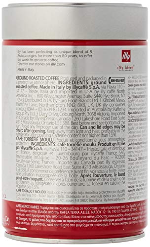 Illycaffè - 1 Lata de 250g de Café Classico, Classic Roast, 100% Arabica