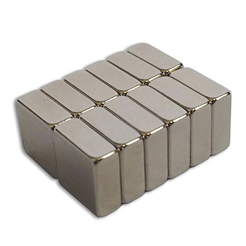 Imanes en forma de cubo de neodimio Master of Boards, 12 piezas, (10 mm x 10 mm x 4 mm) para cristal y tablas de imán