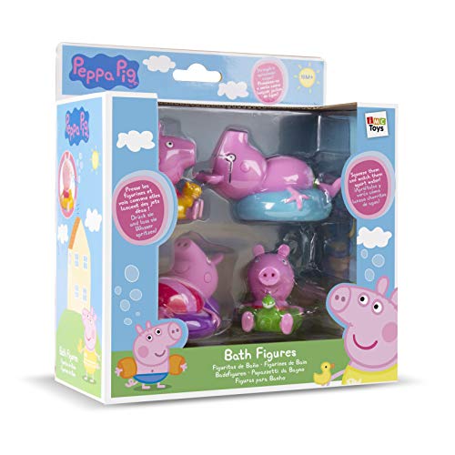 IMC TOYS 715098 - Figuritas para el baño Peppa Pig (4 figuras, surtido)