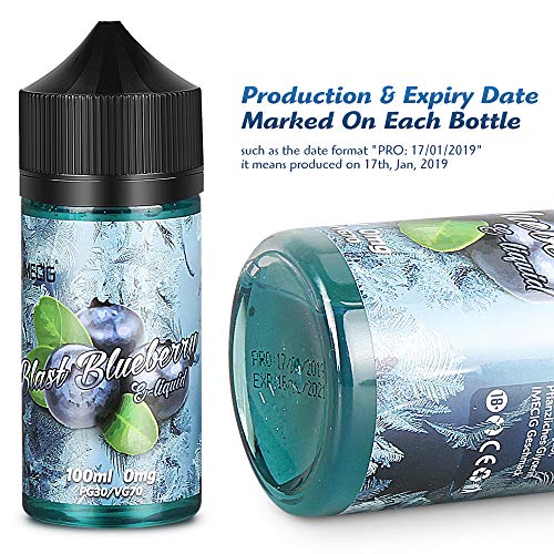 IMECIG 100ml E líquido Arándano de tormenta Liquido Vaper Para Cigarros electronicos 70VG/30PG E Liquid Cigarrillo Electronico Premium Sabores Vapeador 0mg Nicotina