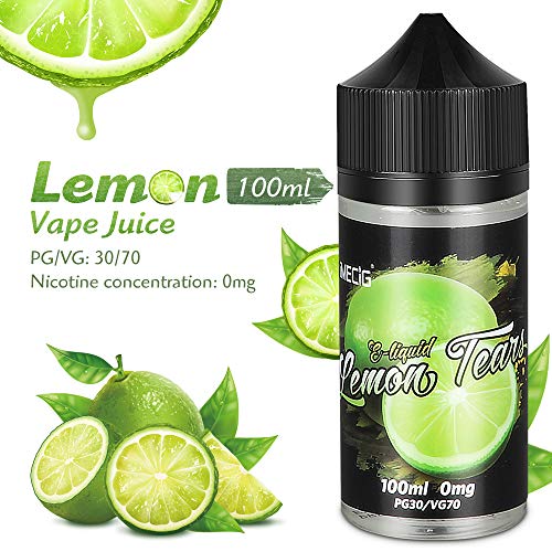 IMECIG 100ml E líquido Lágrima de limón Liquido Vaper Para Cigarros electronicos 70/30 E Liquid Cigarrillo Electronico Premium Sabores Vapeador 0mg Nicotina