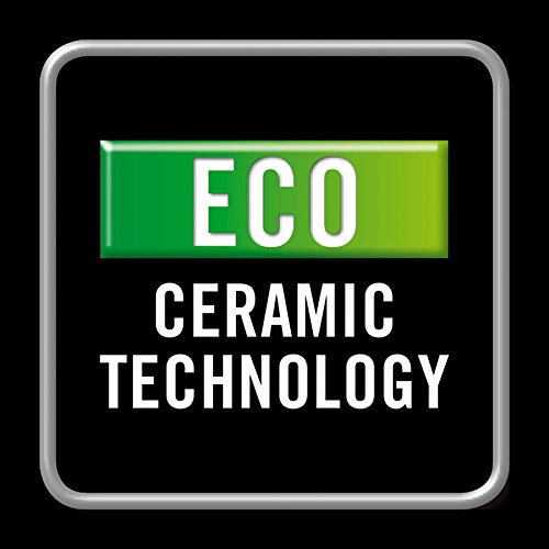 Imetec Eco Ceramic CFH1-100 - Calefactor con Tecnologia Eco Ceramica para un Bajo Consumo, Compacto, 3 Niveles de Temperatura, Termostato Ambiente, Función Antihielo, 2000 W