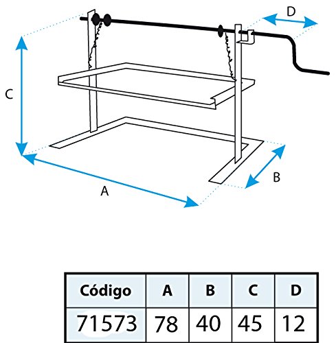 Imex El Zorro 71573 Soporte elevador (recto, 78 x 42 x 43 cm)