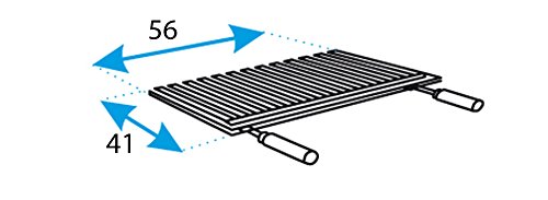 IMEX EL ZORRO 71608 - Parrilla para Barbacoa, Hierro, 56 x 41 cm