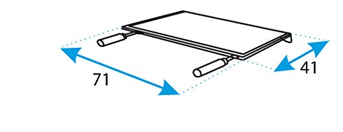 Imex El Zorro 71622   - Plancha para barbacoa, hierro, Gris, 71 x 41 cm