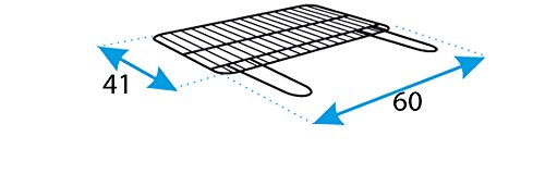 IMEX EL ZORRO Barbacoa Cuadrada con Soporte para Paella, 60 x 40 x 75 cm, Negro, 71585