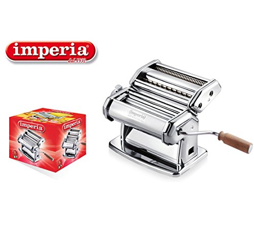 Imperia - Máquina manual para pasta (6 espesores, 2 tipos de pasta, IPASTA, fabricado en Italia)