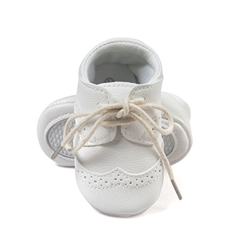 Infant Baby Boys 'zapatos sintética Zapatillas blanco roto blanco Talla:6-12 meses