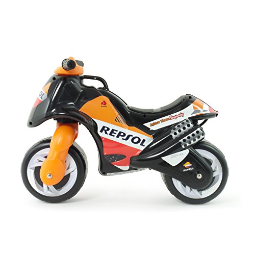 INJUSA 1901 Neox Repsol - Moto Correpasillos, Color negro, edad recomendada: 18m - 3 años