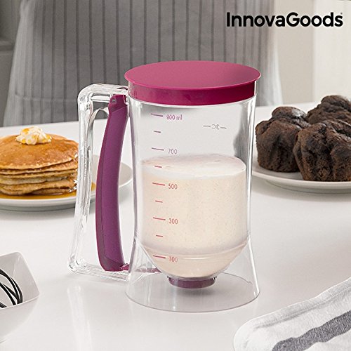 Innovagoods IG811525 Dispensadora De Repostería Con Recetario, Transparente/Rosa