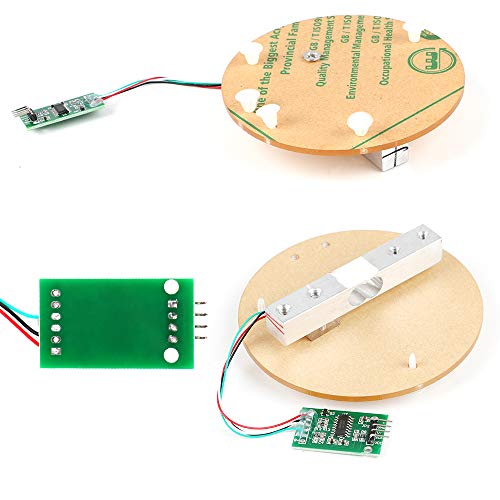 Innovateking-EU Sensor de Peso de celda de Carga Digital HX711 AD Converter Breakout Module Báscula de Cocina electrónica portátil 5KG para Escala de Arduino