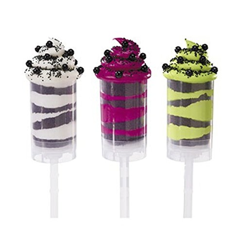 Inovey 5Pcs Push Pop Cake Containers Ice Cream Candy Cup Cake Stand