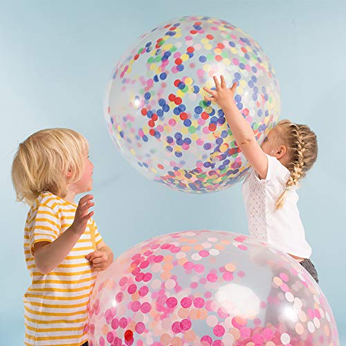 Inpion 12000 Piezas de Confeti de Papel Redondo Multicolor – 1 Pulgada de Confeti de Tejido para decoración de Globos de Fiesta o Boda