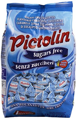 Intervan Pictolin - Caramelos sin azúcares de eucalipto con edulcorantes , 1 kg