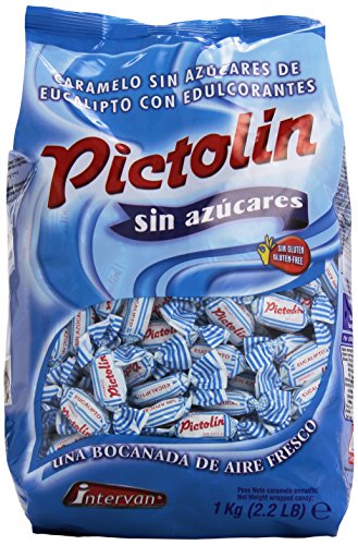 Intervan Pictolin - Caramelos sin azúcares de eucalipto con edulcorantes , 1 kg