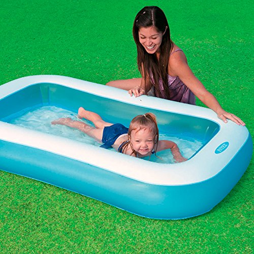 Intex 57403NP - Piscina hinchable rectangular 166 x 100 x 25 cm, 90 litros