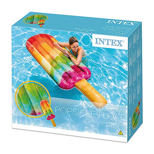 Intex 58766EU - Colchoneta hinchable Helado de colores 76 x 191 cm