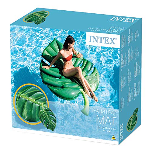 Intex 58782EU - Colchoneta Hoja de Palmera fotorrealista