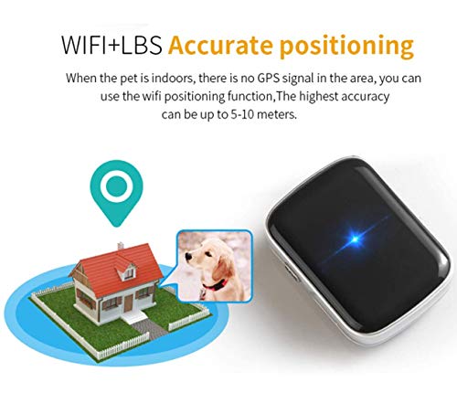 IOPJKL Dog Tracker/Cat Tracker, GPS Pet Locator, Real-Time Monitoring Equipment, Ondersteuning Voice Monitoring En Sos, Geschikt Voor Kleine En Middelgrote Honden