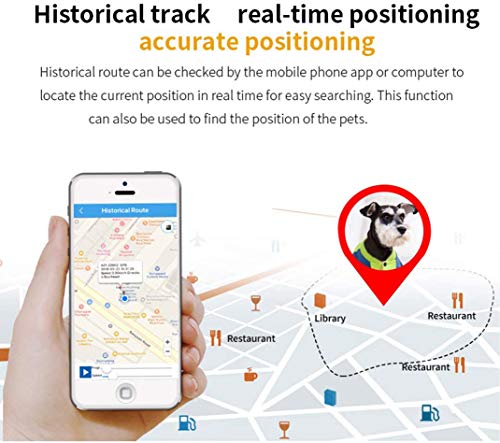 IOPJKL Dog Tracker/Cat Tracker, GPS Pet Locator, Real-Time Monitoring Equipment, Ondersteuning Voice Monitoring En Sos, Geschikt Voor Kleine En Middelgrote Honden