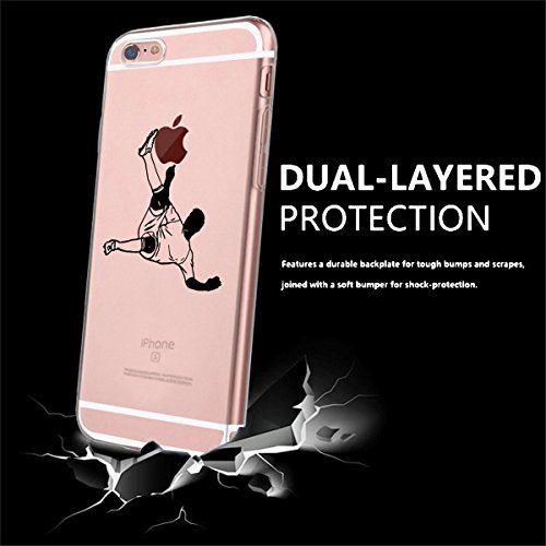 iPhone 6 Plus Funda,iPhone 6s Plus Funda, Caler ® Carcasa Case TPU Gel Transparente con diseño Personalizado Cover Silicona TPU iPhone 6 Plus/6s Plus con Figura Dibujos Animados (Caer)