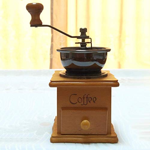 Irinay Molinillo De Café Manual Clásico Molinillo De Especias De Café Retro De Mano De Acero Inoxidable Mini Molino De Rebabas con Cerámica Venta Inicio Uso Diario Producto