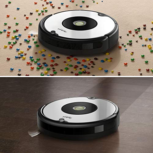 iRobot Roomba 605 - Robot aspirador óptimo para alfombras y suelos duros, Tecnología Dirt Detect, Sistema de limpieza en tres fases