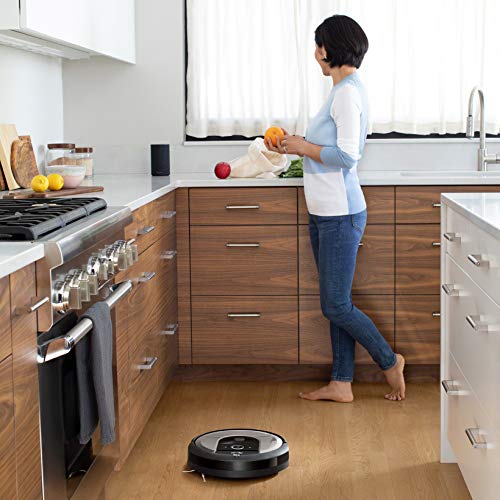 iRobot Roomba i7156 - Robot aspirador, Wifi, Aspiración de alta potencia y 2 cepillos de goma, óptimo para mascotas, memoriza y programa por habitación, limpia por objeto, sugerencias personalizadas