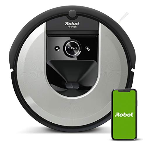 iRobot Roomba i7156 - Robot aspirador, Wifi, Aspiración de alta potencia y 2 cepillos de goma, óptimo para mascotas, memoriza y programa por habitación, limpia por objeto, sugerencias personalizadas
