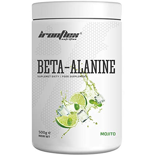 Iron Flex Beta Alanina - 1 paquete - Fuerza muscular y resistencia - Fatiga - Aminoácido (Mojito, 500g)