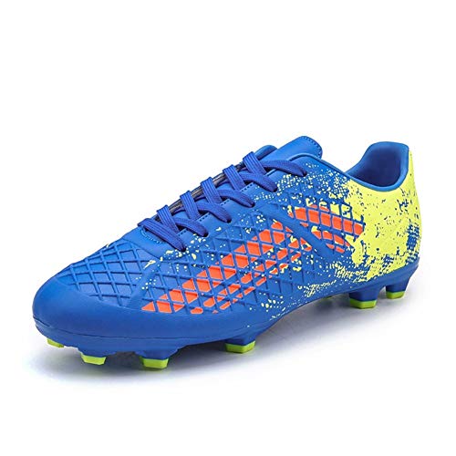 IRON JF De los Hombres Botas de fútbol Junior Adultos Unisex 3D patrón Carretera Que Picos Rugby Zapatillas Deporte Zapatos Cuero clavado Adolescente Fútbol Sala FG Zapatos la Zapatilla