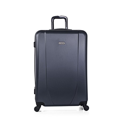 ITACA - Maleta de Viaje Rígida 4 Ruedas Trolley 65 cm Mediana de ABS. Práctica Resistente Cómoda y Ligera. Calidad Marca y Confianza. Estudiantes y Profesionales. 71160, Color Antracita