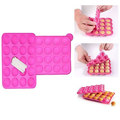 Itian Molde para Cake Pop - Silicone Cake Pop Molde hace 20 Cake pops