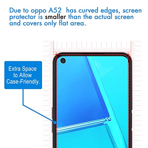 ivoler 3 Unidades Protector de Pantalla para OPPO Realme 6S / Realme 6 / OPPO A52 / OPPO A72, Cristal Vidrio Templado Premium para OPPO Realme 6 / Realme 6S / OPPO A52 / A72