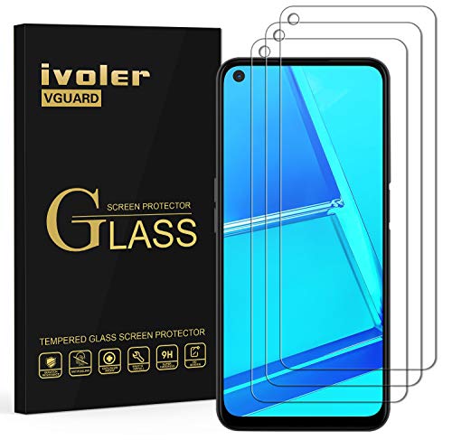 ivoler 3 Unidades Protector de Pantalla para OPPO Realme 6S / Realme 6 / OPPO A52 / OPPO A72, Cristal Vidrio Templado Premium para OPPO Realme 6 / Realme 6S / OPPO A52 / A72