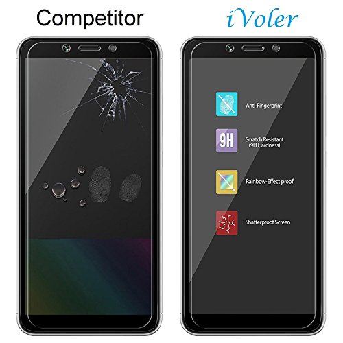 ivoler [3 Unidades] Protector de Pantalla para Xiaomi Redmi 6A / Xiaomi Redmi 6, Cristal Vidrio Templado Premium