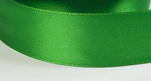 Jajasio - Cinta de raso de una cara en 50 colores, algodón, 19 - verde hierba, 06mm