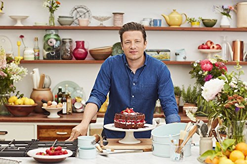 Jamie Oliver – Molde para Tarta (Antiadherente, Base extraíble, Acero, 10 Inch – Puerto Azul