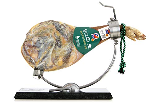 Jamones Bronchales - Paleta D.O. Teruel de Curación Natural en el Secadero más Alto de España, en la Sierra de Albarracín - 5 a 5,5kg aprox. - Curación mínima 15 meses - NO Incluye Jamonero