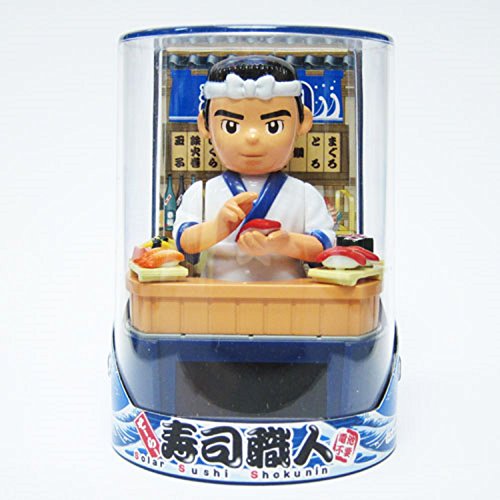 Japanese Solar Figurine Sushi Shop by Samurai market