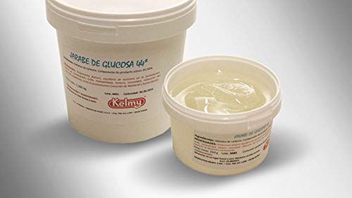 Jarabe de Glucosa, 5 KG. Sin Gluten - ¿Te gusta la Pastelería Creativa? Jarabe de Glucosa líquido: potencia el Sabor, capacidad Anticristalizante. Largo periodo de vida: caducidad en 24 meses.