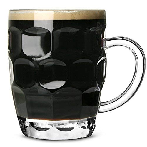 Jarra de cerveza de policarbonato plástico con hoyuelos 568ml - set de 4 unidades / cerveza de barril, pinta de cerveza, jarra de pinta, jarra de plástico