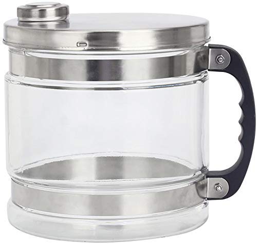 Jarra de cristal de 4 litros, con tapa de acero inoxidable, para destiladores de agua