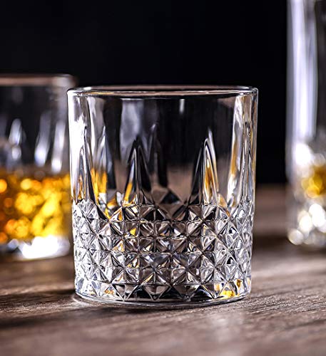 Jarra De Whisky De Cristal con Botella De Whisky, 2/6 Piezas De Vasos De Cristal Sin Plomo Escocés, para Fiestas Familiares, Hombres, Borbón, Vodka O Whisky (3 O 7 Piezas),B