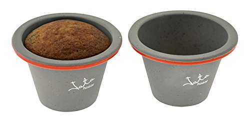 Jata Hogar MC Set de Moldes Flaneros, Silicona, modelo MC67, Gris, 32.5x25x10.5 cm, 6 Unidades