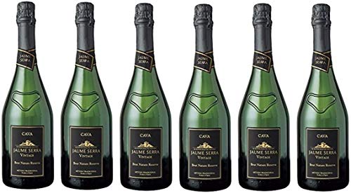 Jaume Serra - Cava Vintage Brut Nature Reserva - Pack de 6 Botellas x 750 ml