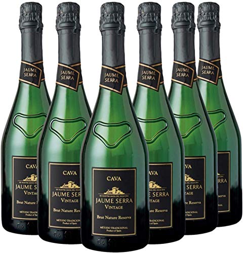 Jaume Serra - Cava Vintage Brut Nature Reserva - Pack de 6 Botellas x 750 ml